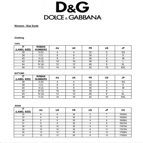 dolce gabbana jeans size guide|dolce gabbana jeans outlet.